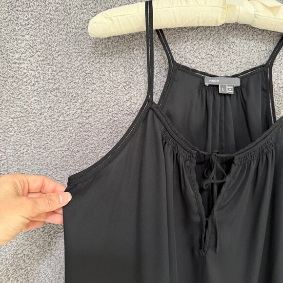 Vince tie front Silk Cami / tank - Picture 3 of 11